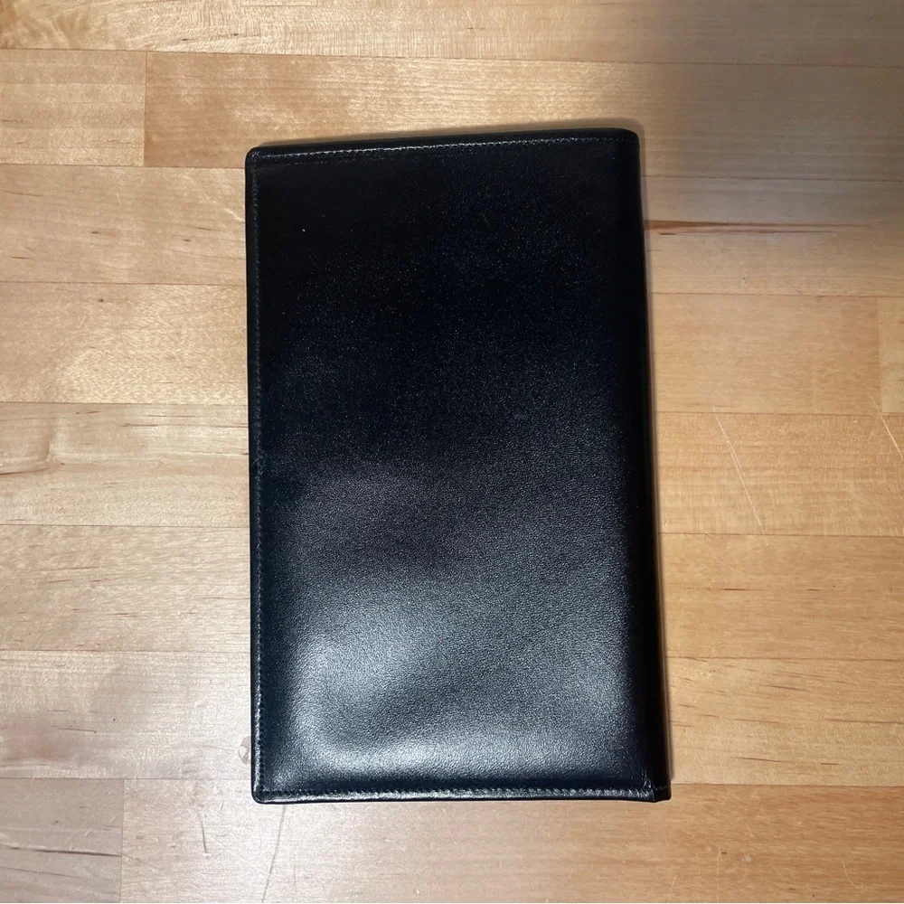 VIP Vintage Black Leather Travel Wallet